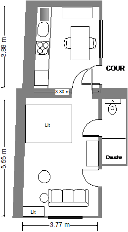 Apartment A floor plan