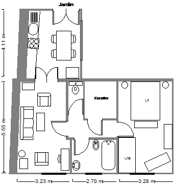 Apartment B floor plan